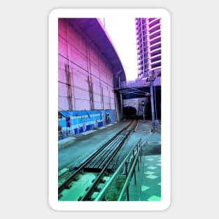 Pastel Brisbane City - Central Station Trainline Sticker